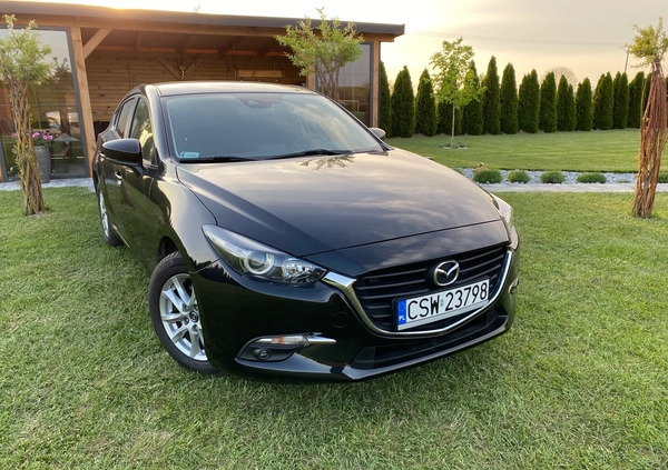 Mazda 3 cena 63900 przebieg: 93900, rok produkcji 2018 z Golczewo małe 742